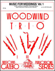 MUSIC FOR WEDDINGS #1 WOODWIND TRIO cover